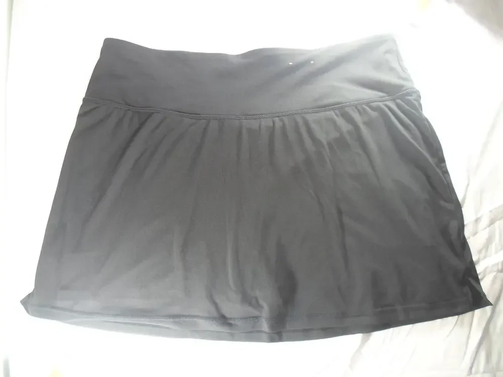 Xersion XXL Womens Black Skort New w/oTag Atheleisure Activewear Pickleball Golf
